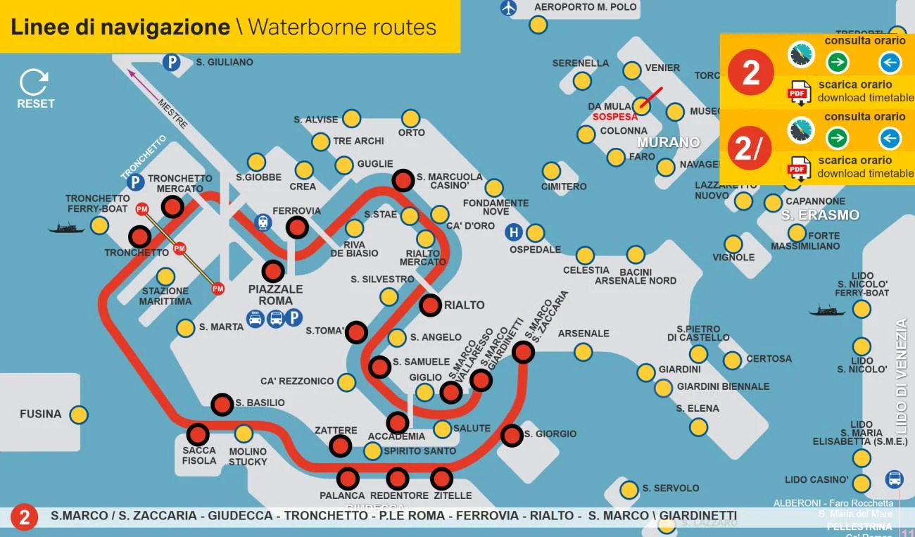 Line 2 Route Map