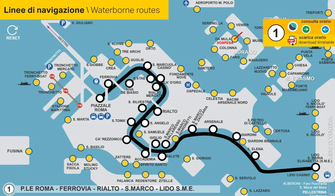 Line 1 Route Map