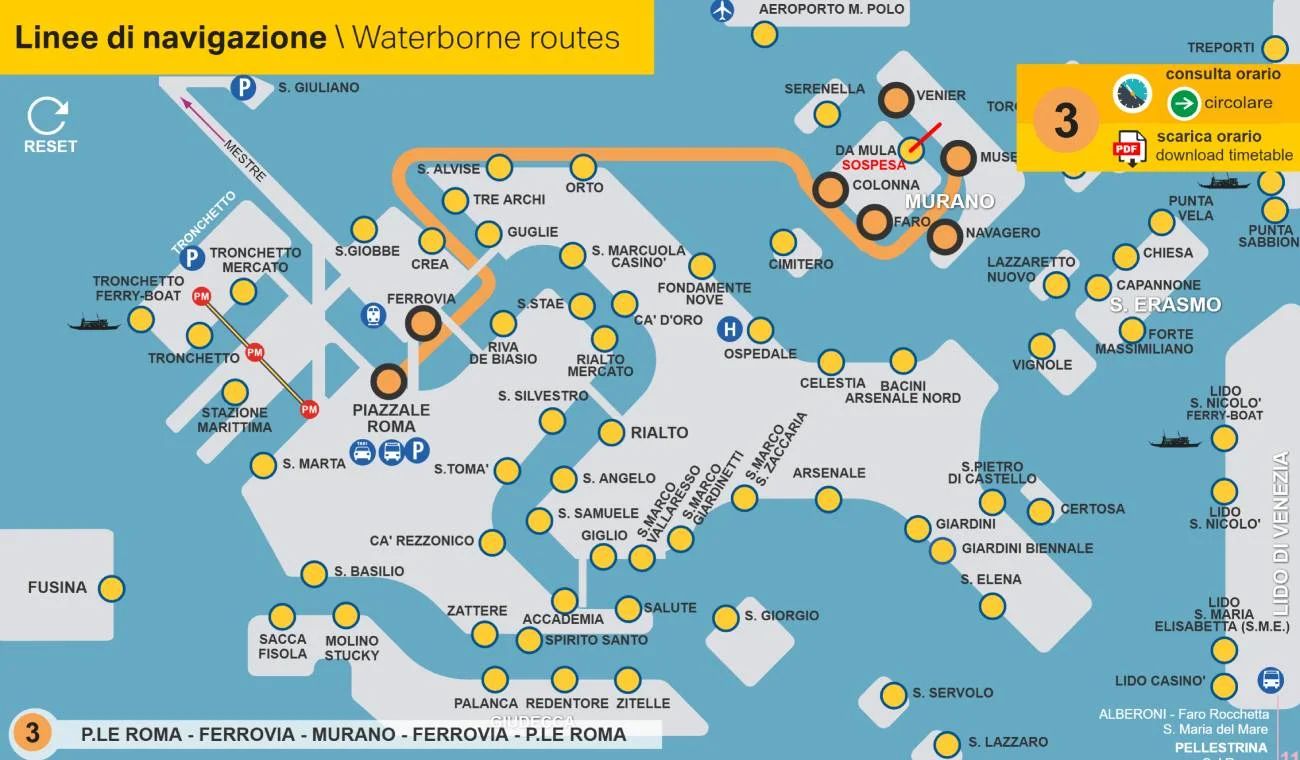 Line 3 Route Map