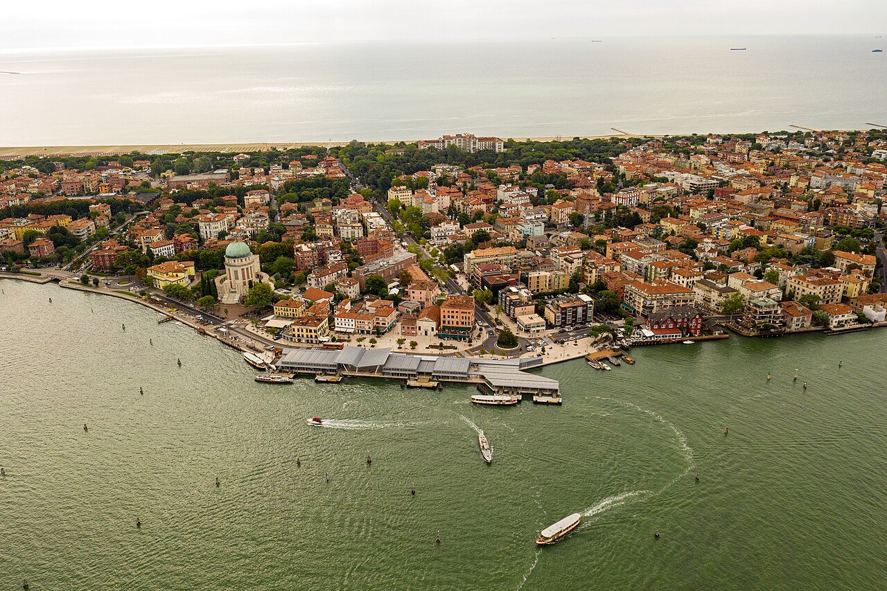 Aerial Lido di Venezia View