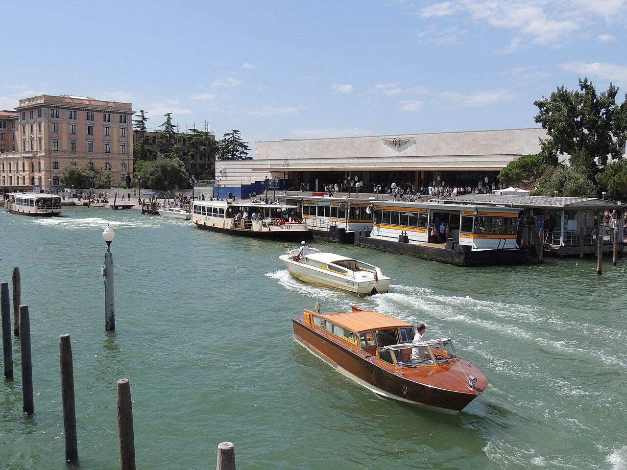 Vaporetti docked at Santa Lucia Ferrovia