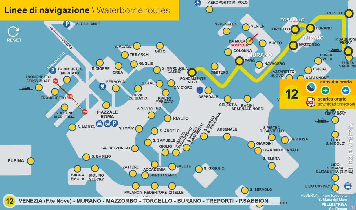 Line 12 Route Map